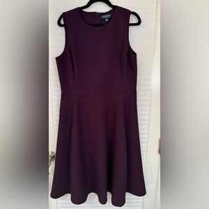 Beautiful Lauren Ralph Lauren Tweed Plum Dress.